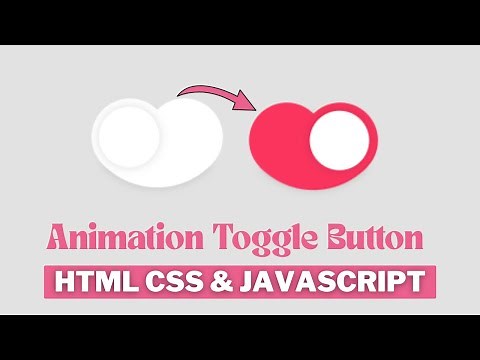 Create Animated Toggle Button in HTML CSS & JavaScript – Step-by-Step Tutorial