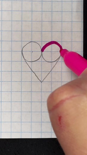 How to Draw a Perfect Heart on Graph Paper