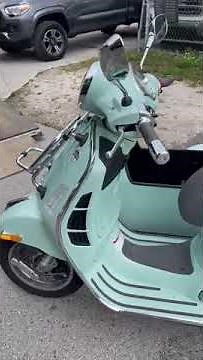 Vespa GTS with Sidecar. From Miami to Las Vegas. HannaH sidecar