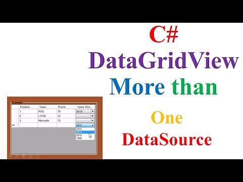 C# DataGridView - Bind to More Than One Data Source