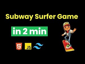 I Build Subway Surfer Game in 2 min Using Javascript & Tailwind css & Html