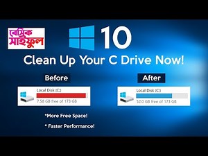How to Clean C Drive In Windows 10 | Make Your PC Faster | Basic Saiful