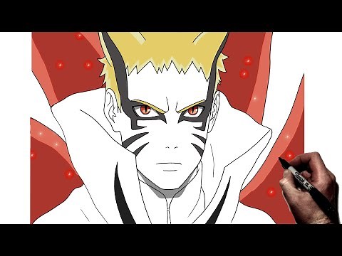 How to Draw Baryon Naruto (Close Up) | Step By Step | Boruto