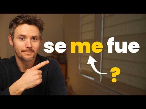 Understand "se me" in Spanish in 10 minutes