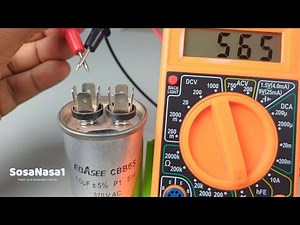 How to test an air conditioner capacitor using a basic digital multimeter