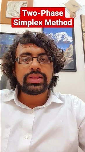 Two-Phase Simplex Method #algorithm #artificial #variable #constraints #students