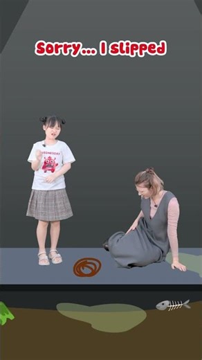 Hoạt hình tiếng Anh: Mimi bị rơi xuống cống !? - Don’t Jump on Manholes! #kids #safety #education