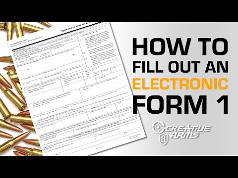 How to File an Electronic Form 1 Application