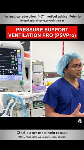 Pressure Support Ventilation Pro PSVPro | #anesthesia #ventilator #oxygenation