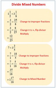 Dividing Mixed Numbers (examples, solutions, videos)
