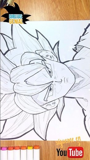 How to Draw Goku Ultra Instinct Step by Step ✍️ | Epic Dragon Ball Super