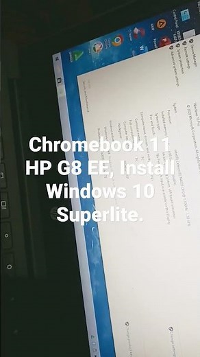 HP Chromebook 11 G8 EE, Install Windows 10 / Windows 11 , Office 2016 , Chrome, VLC dll .