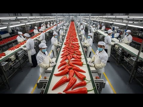 Inside a Chili Sauce Production Line: From Fresh Chilies to Bottled Sauce (Full Process)