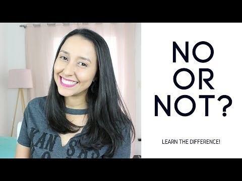 What's The Difference Between No and Not? (Learn TODAY)