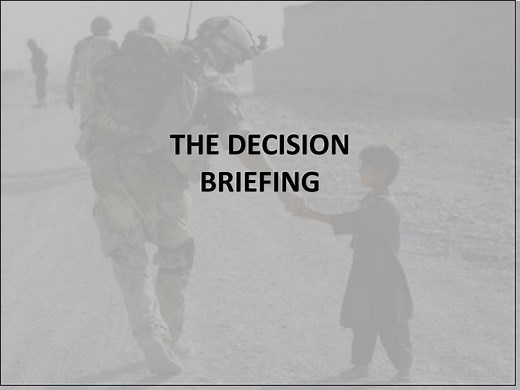 THE DECISION BRIEFING - SlideServe