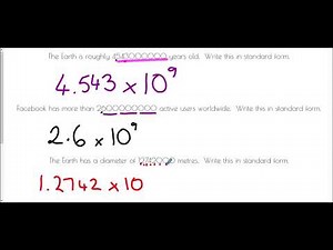 Standard Form - Mr Morley Maths