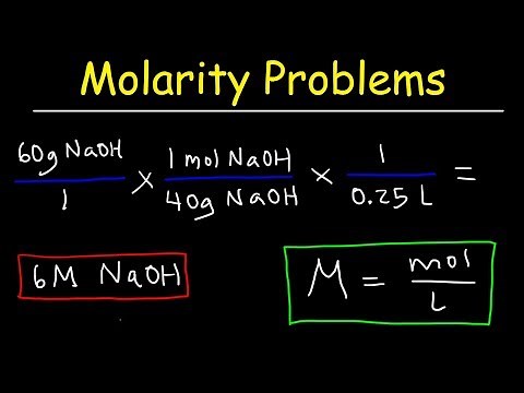 Molarity Practice Problems