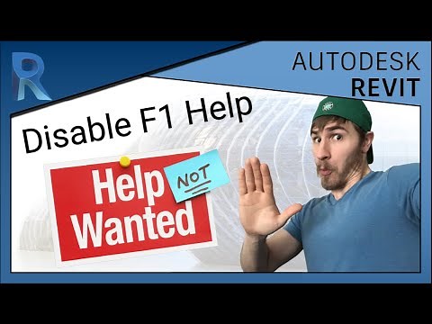 How to Disable the F1 Help Key | Revit