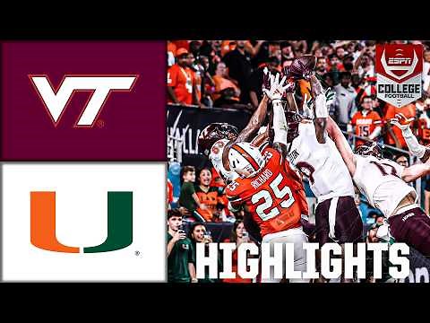 Virginia Tech Hokies vs. Miami Hurricanes | Full Game Highlights | ESPN College Football