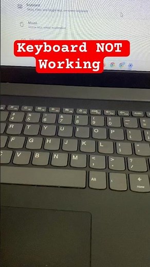 Laptop Keyboard NOT Working in Windows 11 #windows11 #keyboardnotworking #laptopfix