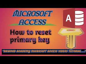How to reset Primary Key in MS ACCESS 2010 || Reset access AutoNumber