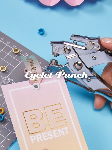 ✨ How to Install Eyelets with an Eyelet Hole Punch Plier! ✨ 1️⃣ Punch a hole in your paper, fabric, or leather 2️⃣ Insert an eyelet into the hole 3️⃣ Place the