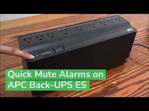 Using Quick Mute on APC Back-UPS ES M-Series | Schneider Electric Support
