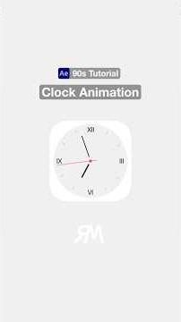 Clock Animation in 90s. #motiondesign #aftereffects #tutorial