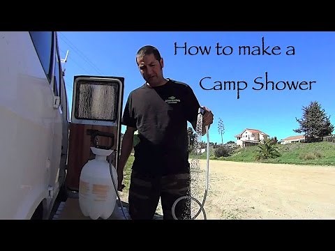 How to Make an Outdoor Portable Camp Shower DIY Living in a Van