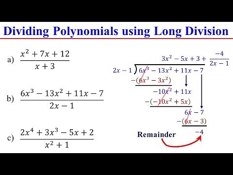 Polynomials Long Division - Easy & Fast