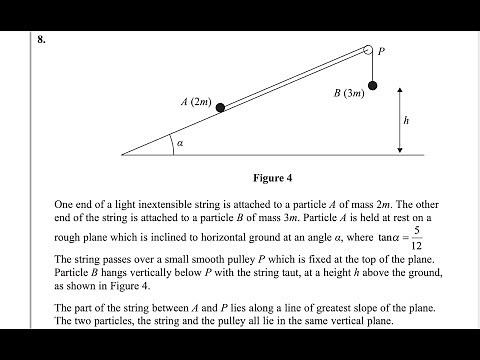 Mechanics M1 May/June 2024 [Q8] Pearson Edexcel IAL WME 01/01| Inclined Plan & Pulley, Kinematics