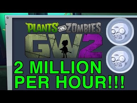 PvZ GW2 Coin Glitch - 2 Million Per Hour! Fish Chest Coins Plants vs Zombies Garden Warfare 2