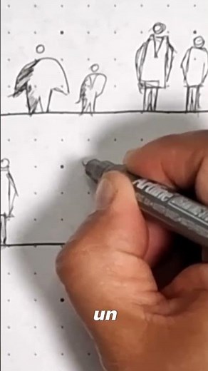 Drawing people trick for families and women