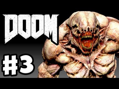 DOOM - Gameplay & Campaign Walkthrough Part 3 - Meltdown! Hell Knights! (Doom 4 Gameplay for PC)