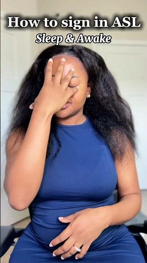 How to sign “sleep” and “awake” in #asl