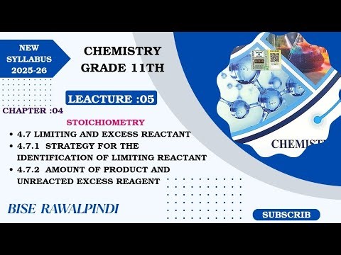 4.7 Limiting and Excess Reactant | 4.7.1 Strategy for Identification of Limiting Reactant