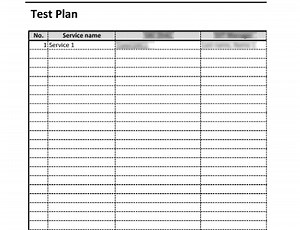 Test plan [ISO 20000 templates]