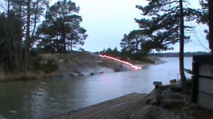 Fact Check: This spectacular video does not show a lightning strike water