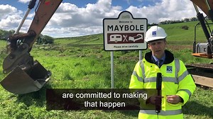 Work is beginning on the #Maybole bypass – today Transport Secretary Michael Matheson marked the start of project as he joined people from the local community and construction workers at the site of the new road. The route will separate local traffic from those travelling further including to the port of #Cairnryan. It involves building 5km of new road with associated junctions, and connecting the new bypass to the existing #A77, and is due to be completed in summer 2021 bit.ly/2VELeiV | Transpo