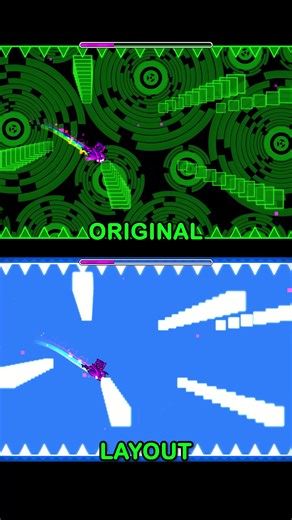 Abnormal Face Geometry Dash - Sirius Layout vs Original