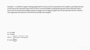 How to Calculate the Net Force on a Single Object from Multiple Forces in 2 Dimensions | Physics | Study.com