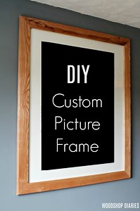 Custom DIY Picture Frame--Make it Any Size You Need!