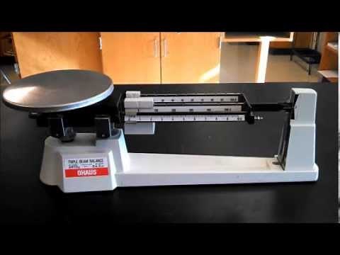 Tutorial: Triple Beam Balance