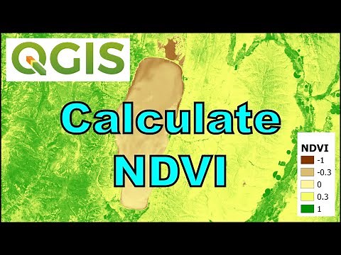 QGIS Remote Sensing - Calculate NDVI