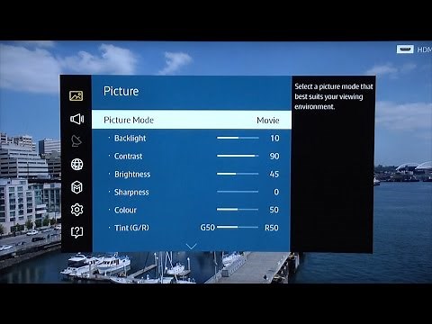 Samsung UE55JU7500 4K TV Calibrated Picture Settings