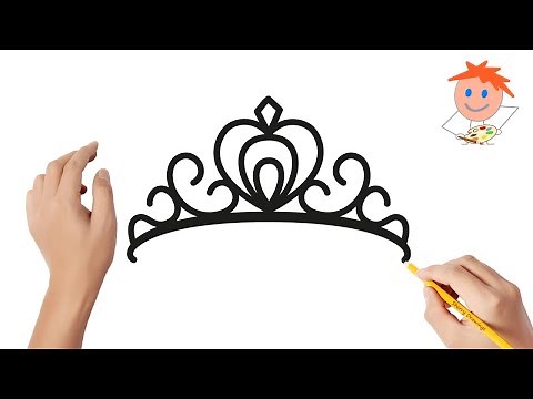 How to draw a princess tiara crown | Easy drawings