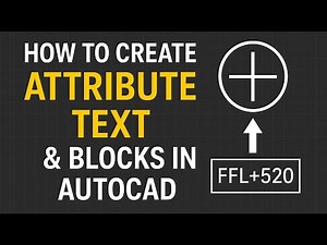 How to Create Attribute Text & Blocks in AutoCAD | Step-by-Step Tutorial
