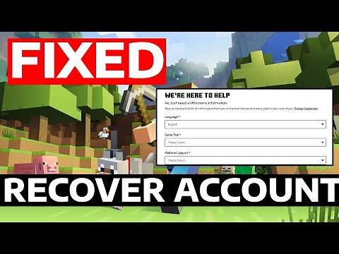 How To Recover Minecraft Account Without Email