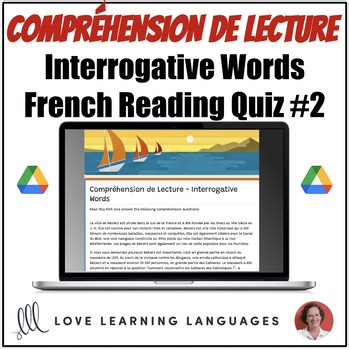 French Reading Comprehension Quiz - Interrogative Words