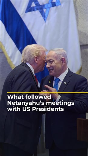Israeli Prime Minister Benjamin Netanyahu is set to meet the US president, his sixth such meeting since the Gaza war. The Israeli PM’s recent meetings with US presidents have been followed by escalations across the Middle East. Here’s a recap of some of those major events. #news
